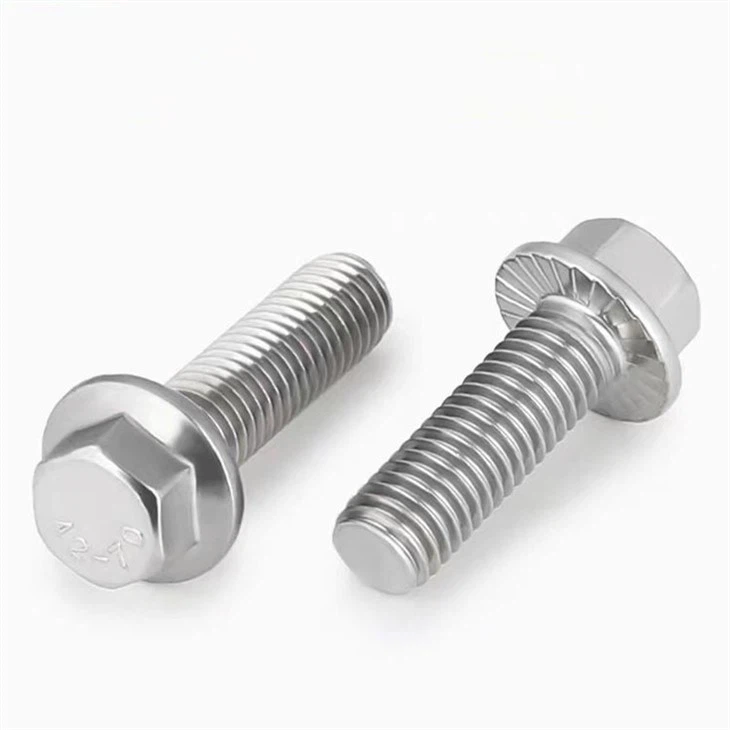 Șuruburi cu flanșe striate metrice